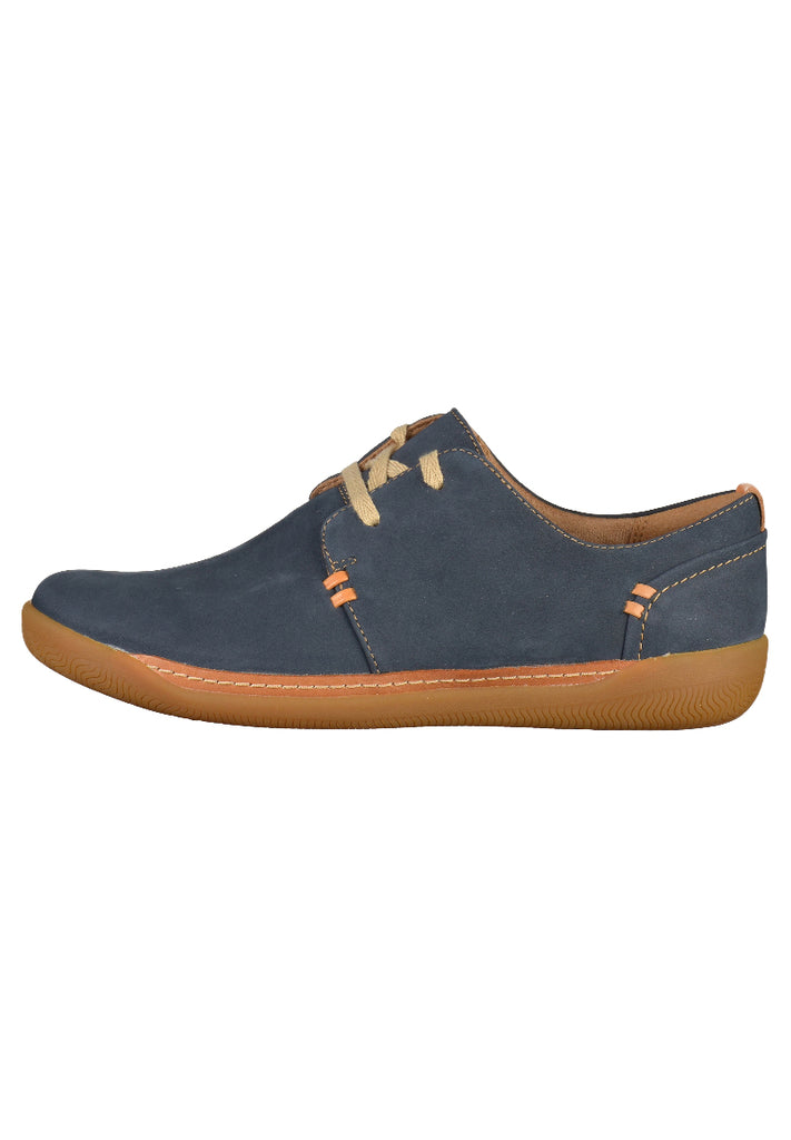 Clarks Halbschuhe Nubukleder Navy - surf4shoes