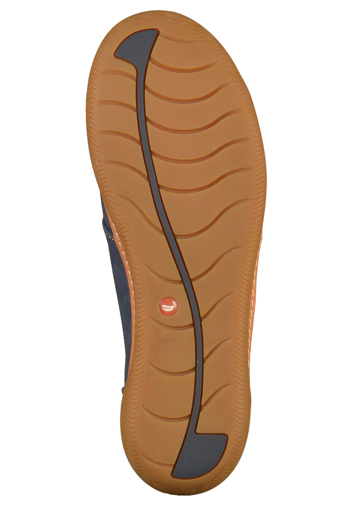 Clarks Halbschuhe Nubukleder Navy - surf4shoes