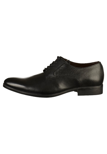 Clarks Businessschuhe Glattleder Schwarz - surf4shoes