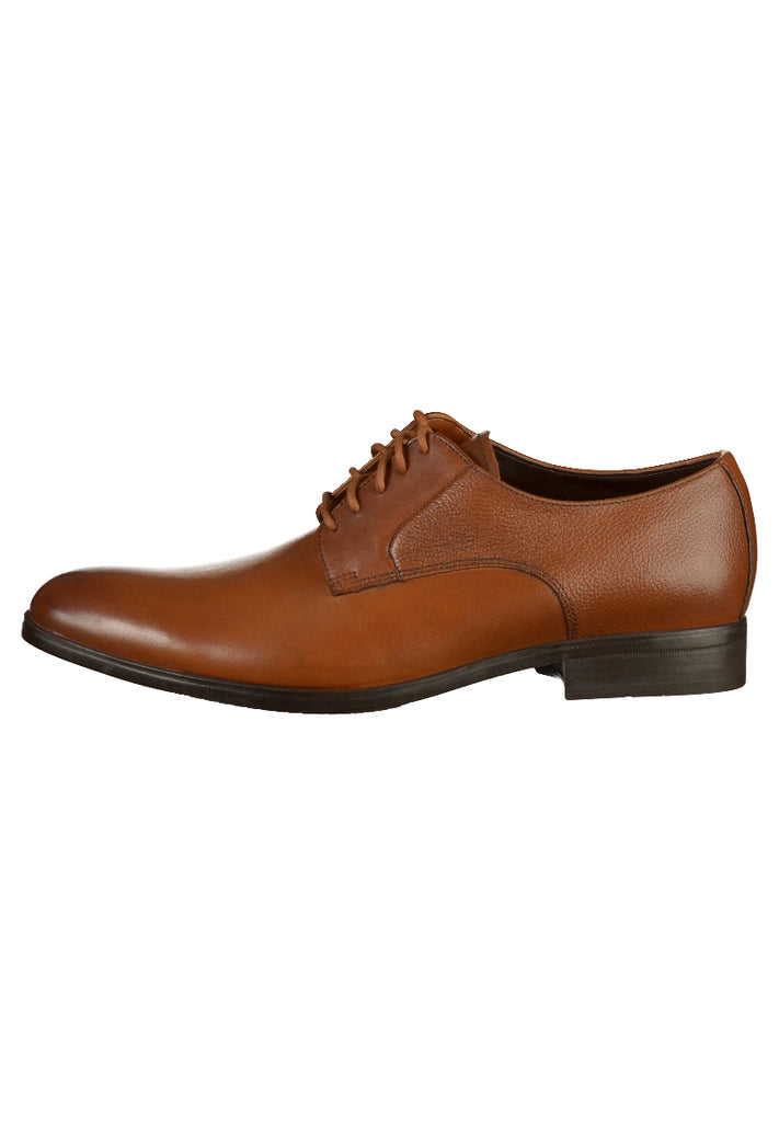 Clarks Businessschuhe Glattleder Braun - surf4shoes