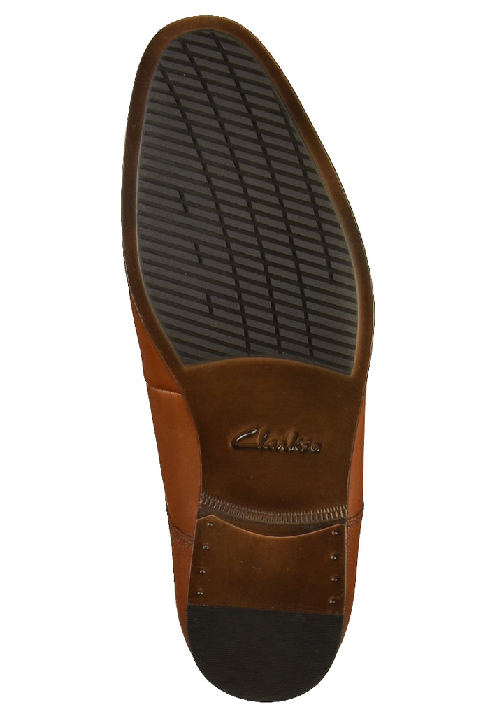 Clarks Businessschuhe Glattleder Braun - surf4shoes
