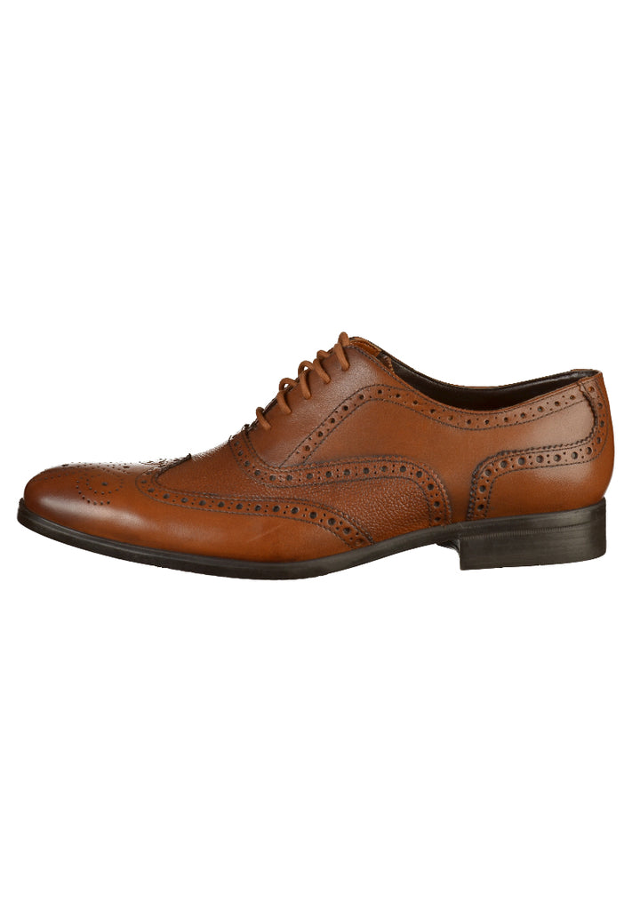 Clarks Businessschuhe Leder Braun - surf4shoes