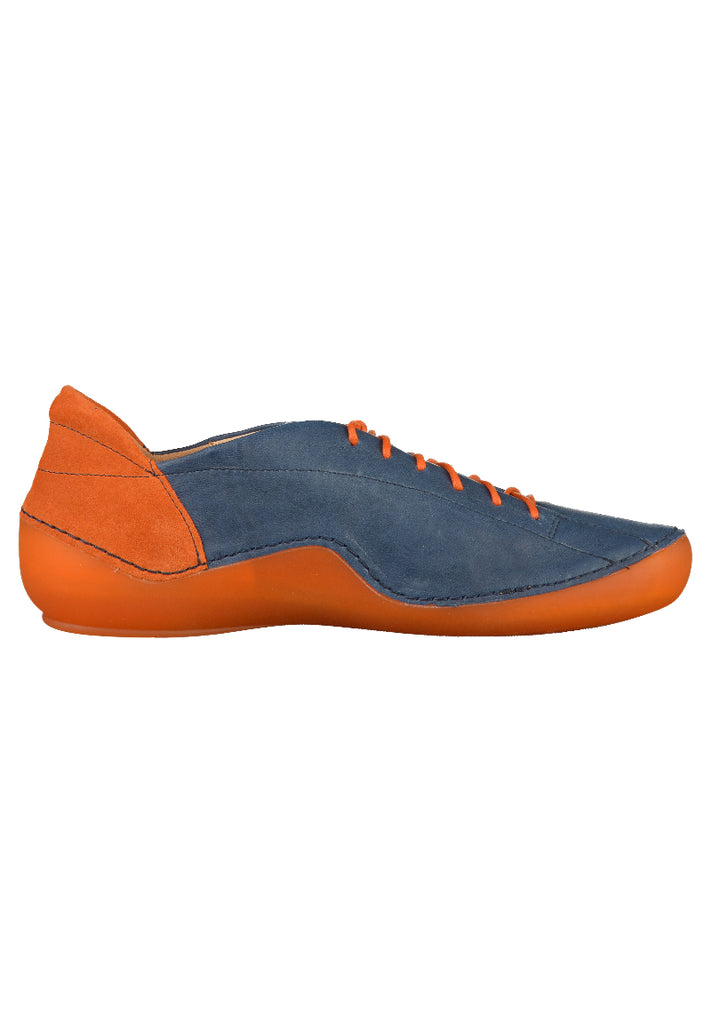 Think! Halbschuhe Leder Blau/Orange - surf4shoes