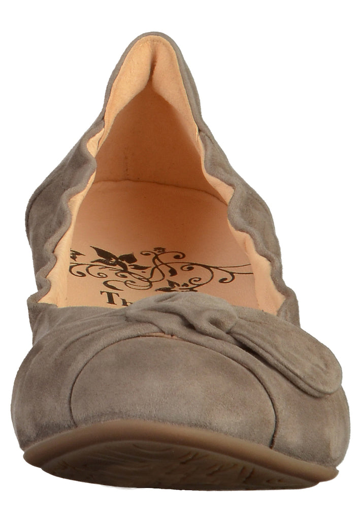 Think! Ballerinas Nubukleder Grau - surf4shoes