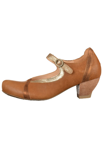 Think! Pumps Leder Braun - surf4shoes