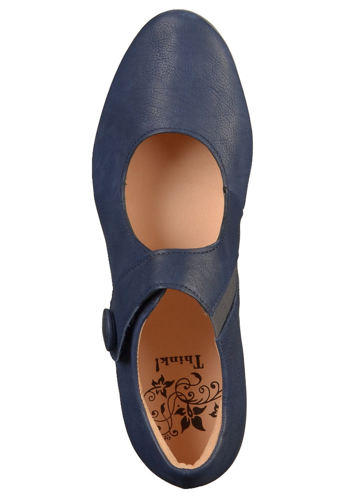 Think! Halbschuhe Leder Blau - surf4shoes