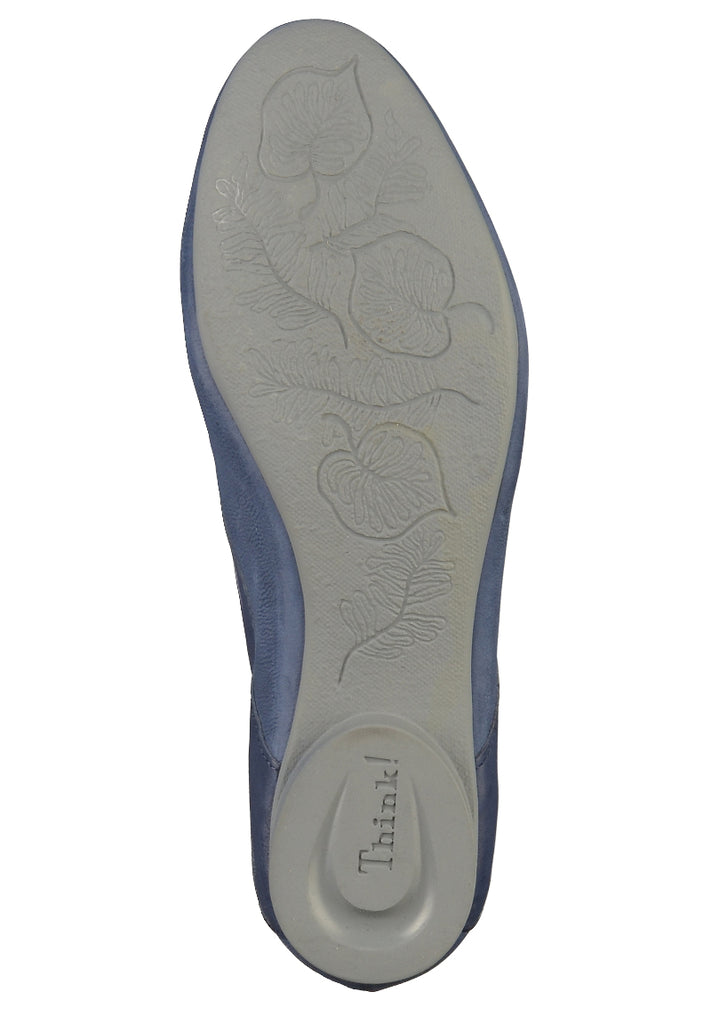 Think! Halbschuhe Leder Blau - surf4shoes