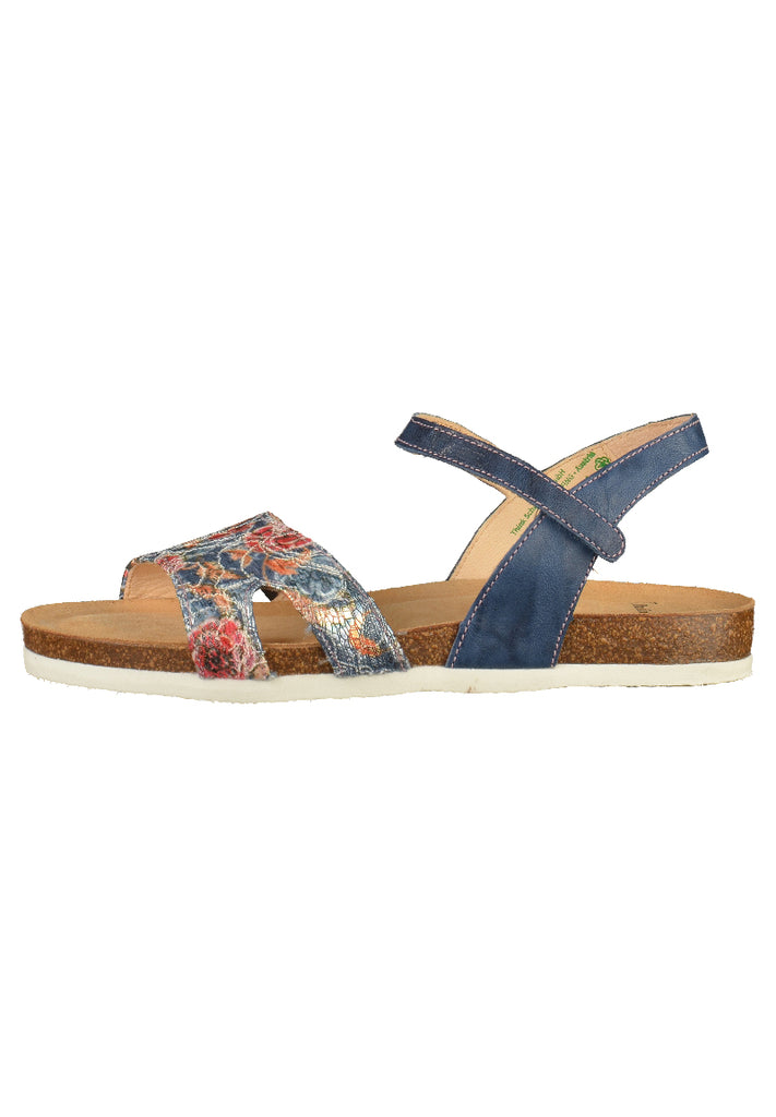 Think! Sandalen Leder/Textil Blau - surf4shoes