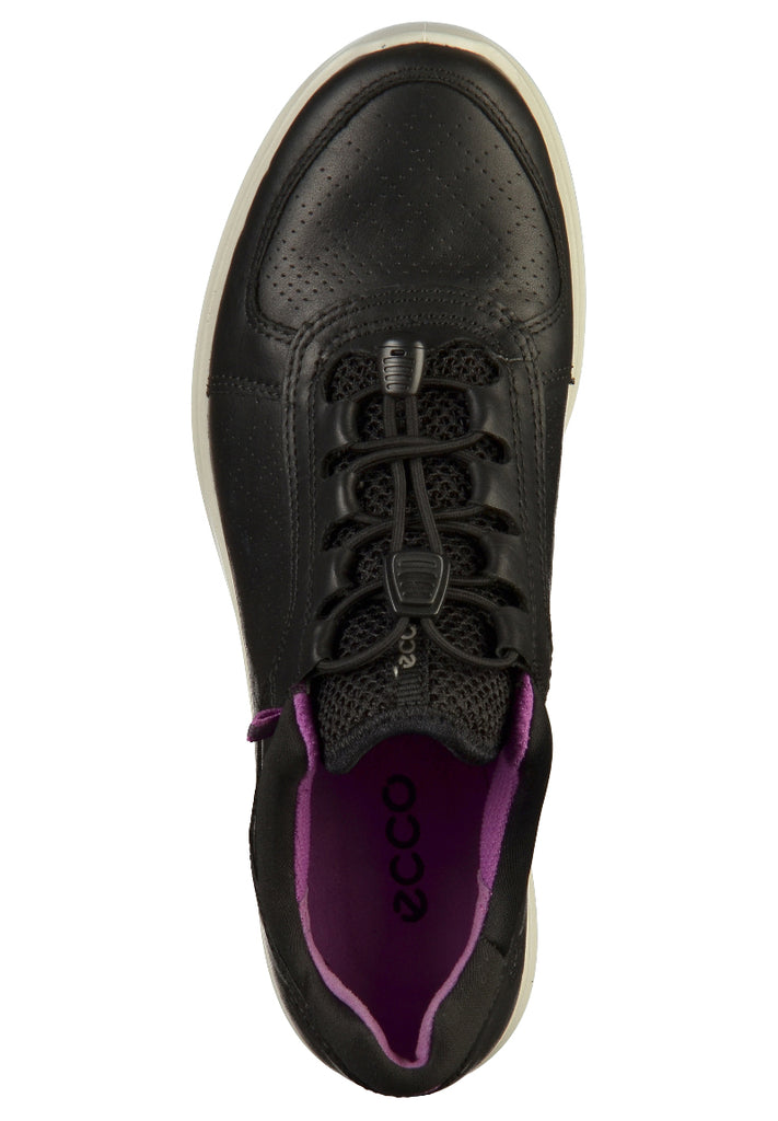 ecco Sneaker Leder/Textil Schwarz - surf4shoes