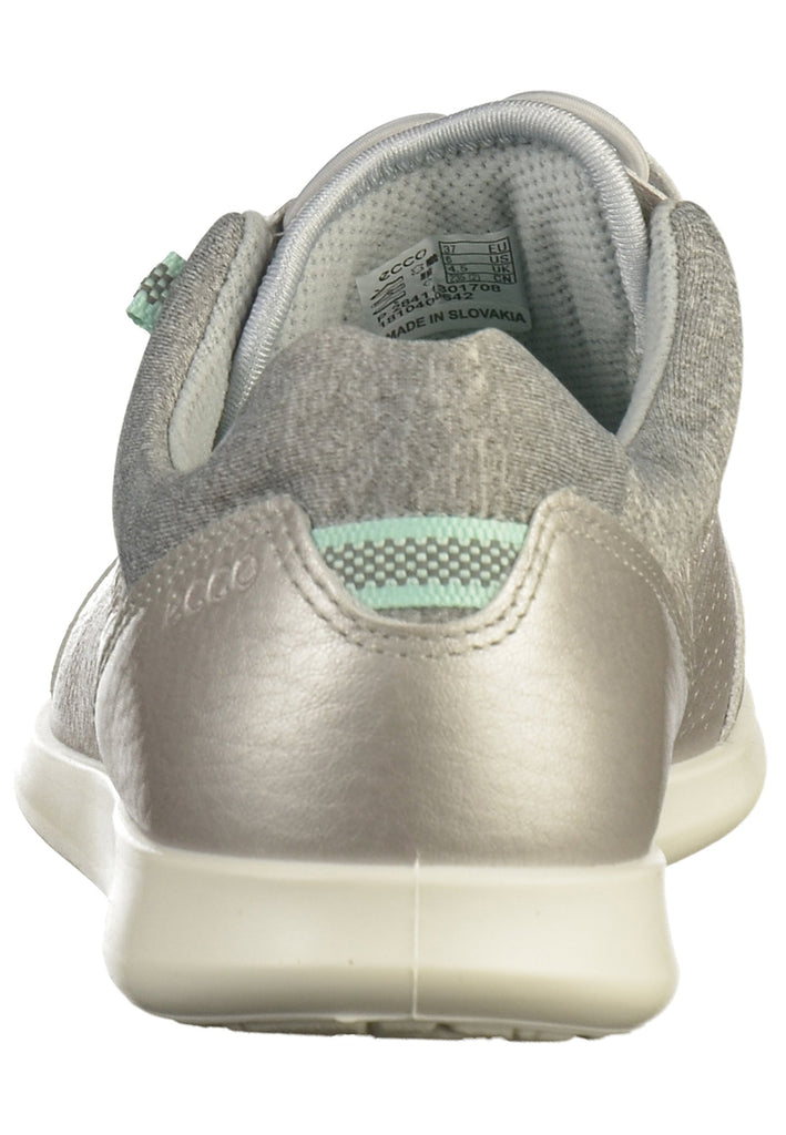 ecco Sneaker Leder/Textil Silber - surf4shoes