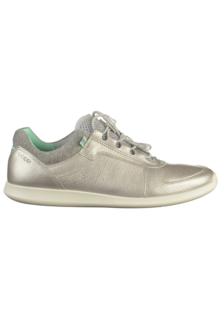 ecco Sneaker Leder/Textil Silber - surf4shoes