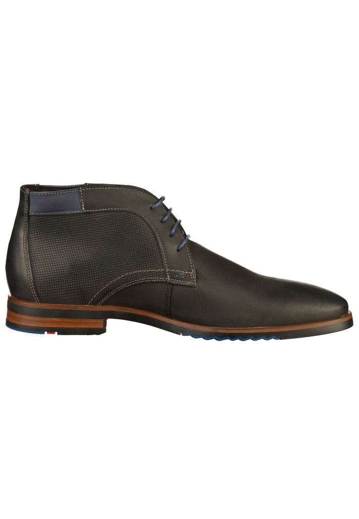 Lloyd Stiefelette Glattleder Schwarz/Blau - surf4shoes
