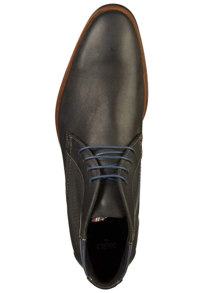 Lloyd Stiefelette Glattleder Schwarz/Blau - surf4shoes