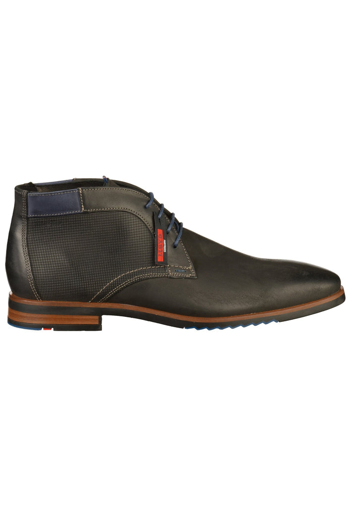 Lloyd Stiefelette Glattleder Schwarz/Blau - surf4shoes