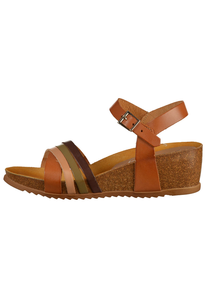 Mustang Sandalen Glattleder Braun - surf4shoes