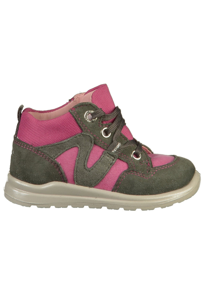 Superfit Halbschuhe Veloursleder/Textil Grau/Rosa - surf4shoes