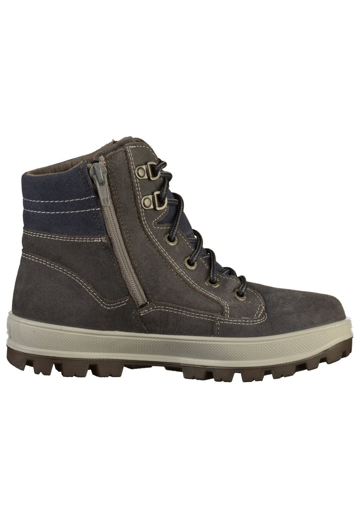 Superfit Stiefelette Veloursleder/Textil Grau - surf4shoes