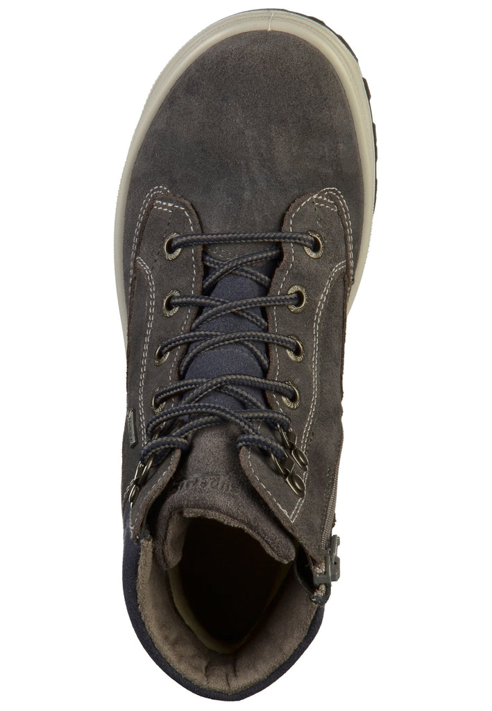 Superfit Stiefelette Veloursleder/Textil Grau - surf4shoes