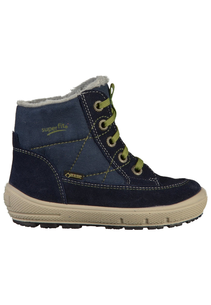 Superfit Stiefelette Leder/Textil Blau - surf4shoes