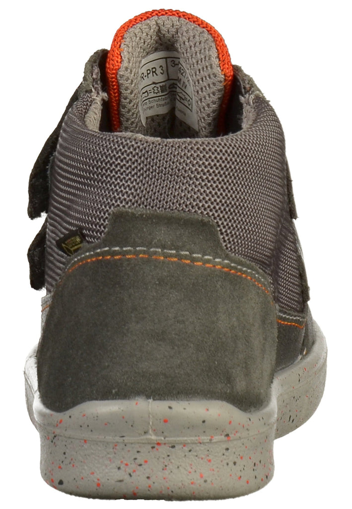 Superfit Halbschuhe Leder/Textil Grau/Orange - surf4shoes