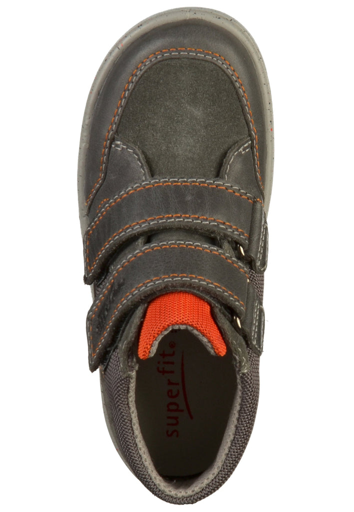 Superfit Halbschuhe Leder/Textil Grau/Orange - surf4shoes