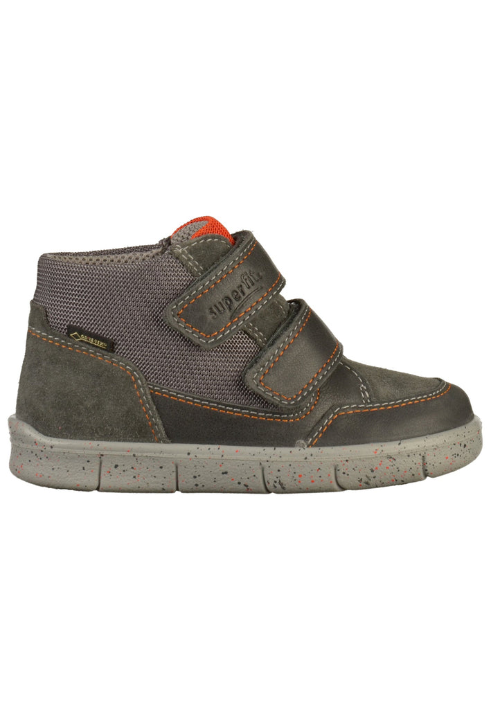 Superfit Halbschuhe Leder/Textil Grau/Orange - surf4shoes