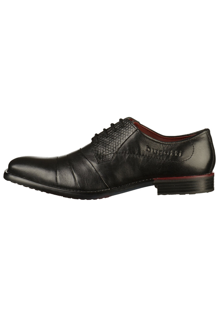 Bugatti Businessschuhe Glattleder Schwarz - surf4shoes