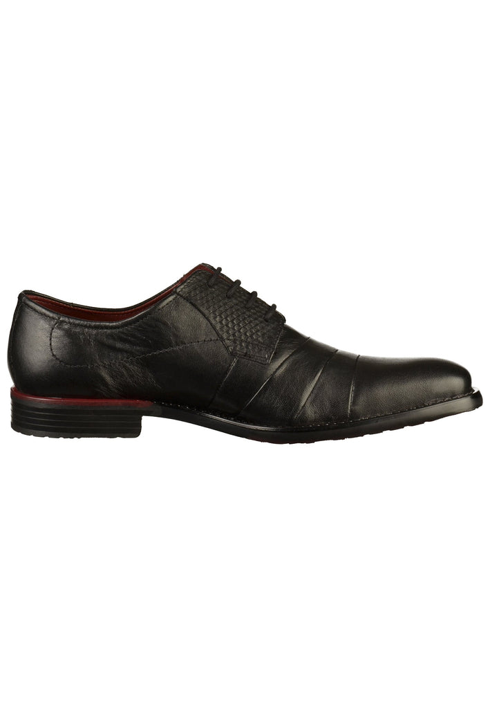 Bugatti Businessschuhe Glattleder Schwarz - surf4shoes