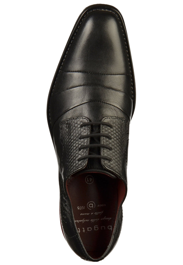 Bugatti Businessschuhe Glattleder Schwarz - surf4shoes