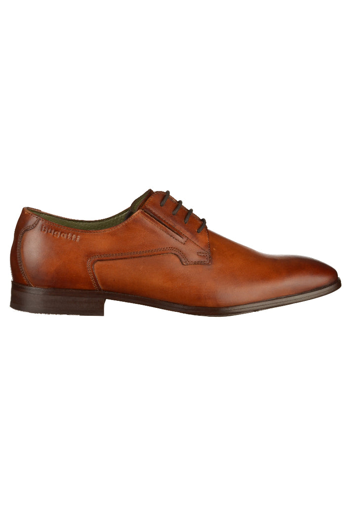 Bugatti Businessschuhe Glattleder Cognac - surf4shoes