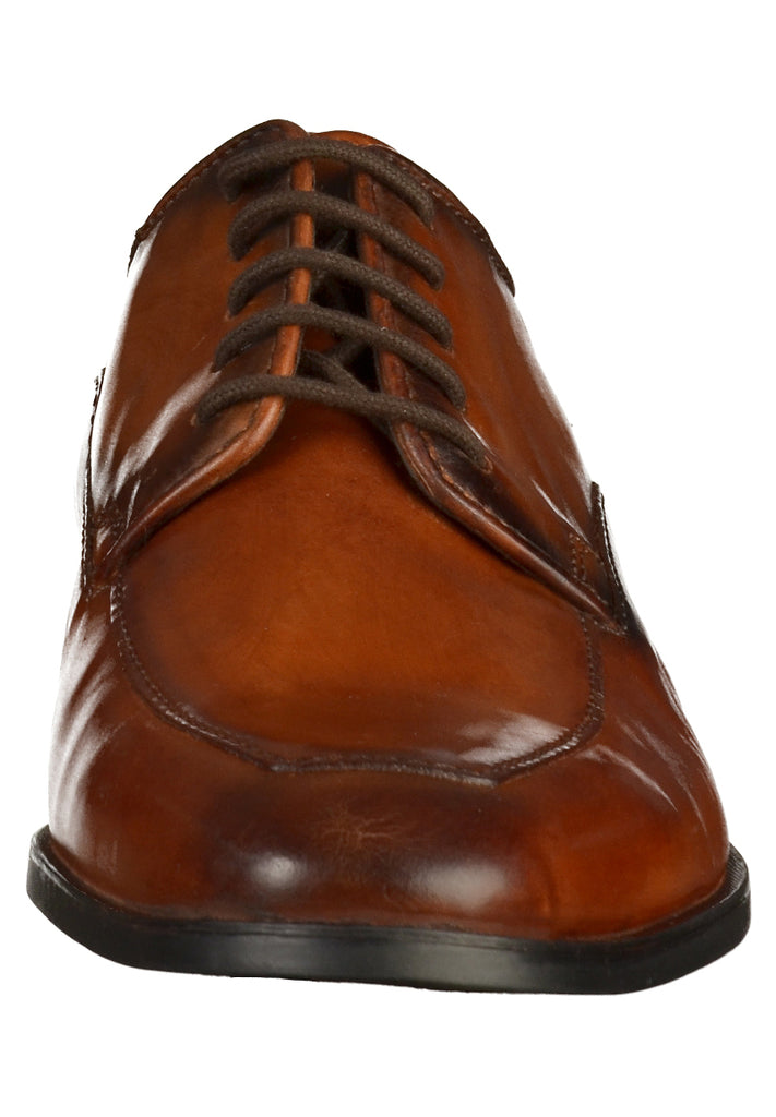 Bugatti Businessschuhe Glattleder Cognac - surf4shoes