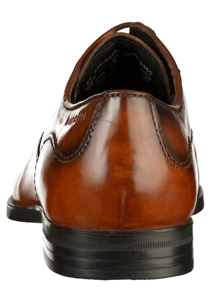 Bugatti Businessschuhe Glattleder Cognac - surf4shoes