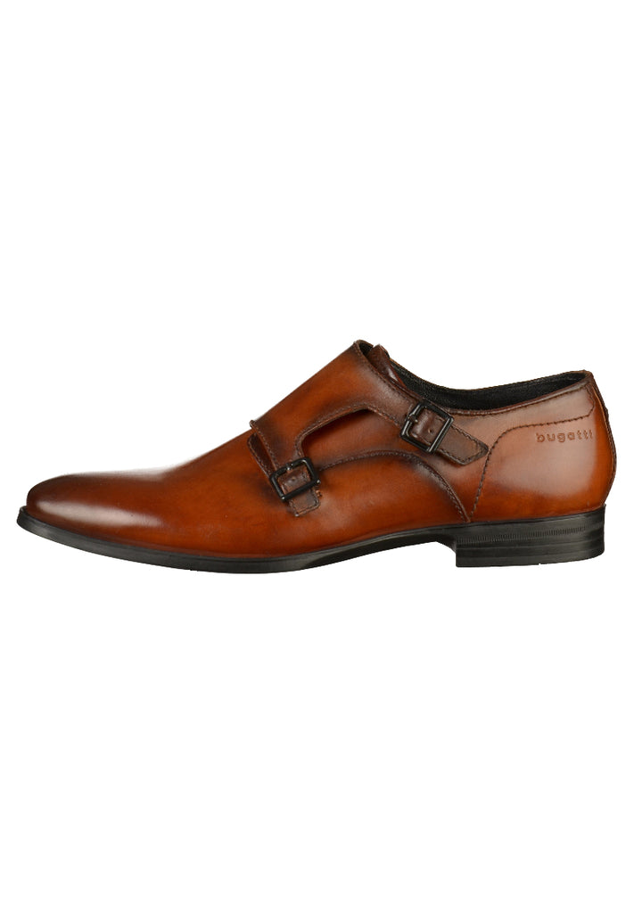 Bugatti Businessschuhe Glattleder Cognac - surf4shoes