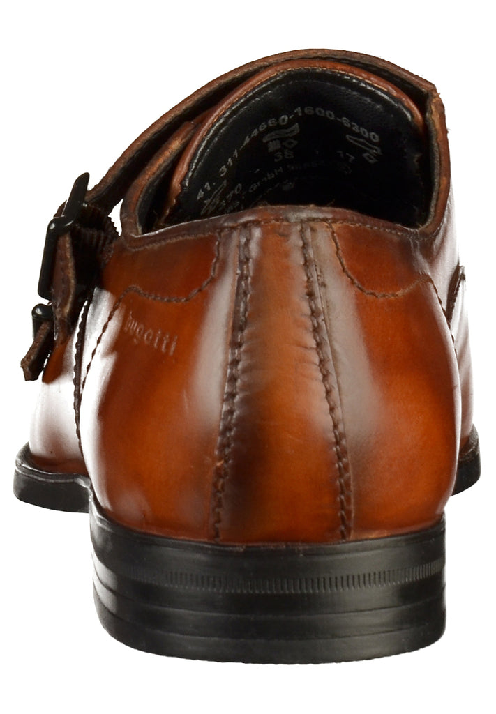 Bugatti Businessschuhe Glattleder Cognac - surf4shoes