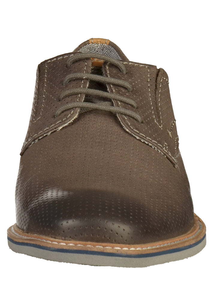 Bugatti Businessschuhe Leder Grau - surf4shoes