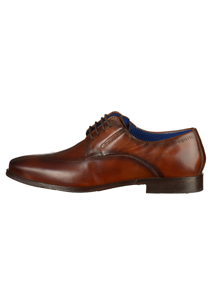 Bugatti Businessschuhe Glattleder Cognac - surf4shoes