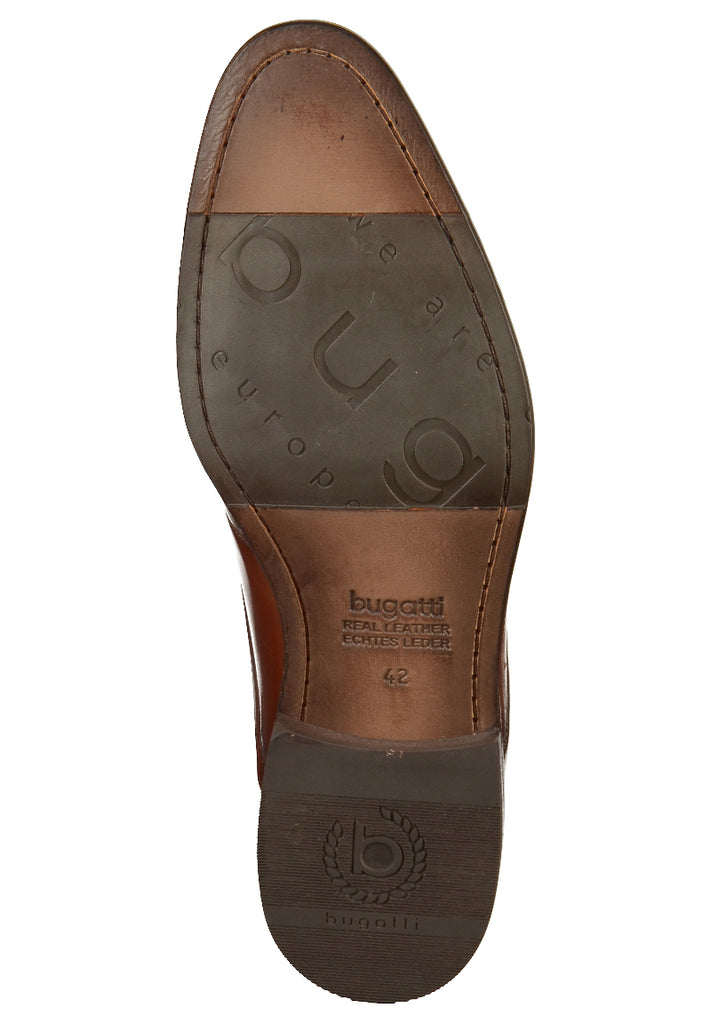 Bugatti Businessschuhe Glattleder Cognac - surf4shoes