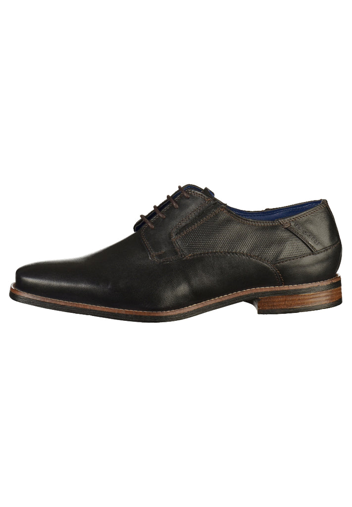 Bugatti Businessschuhe Glattleder Schwarz - surf4shoes