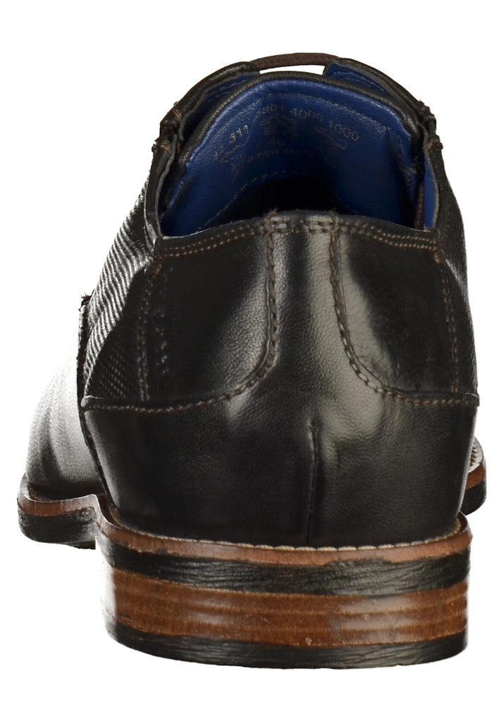 Bugatti Businessschuhe Glattleder Schwarz - surf4shoes