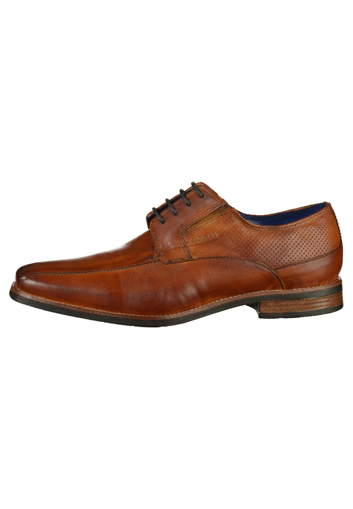 Bugatti Businessschuhe Glattleder Cognac - surf4shoes