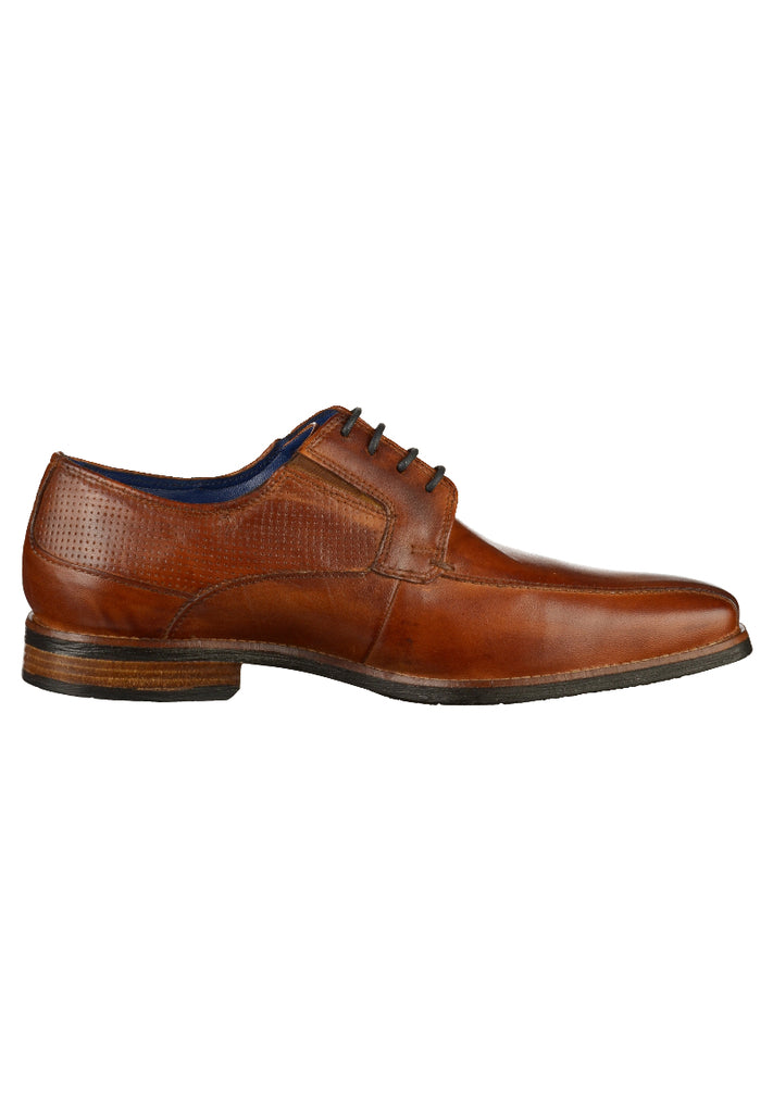 Bugatti Businessschuhe Glattleder Cognac - surf4shoes