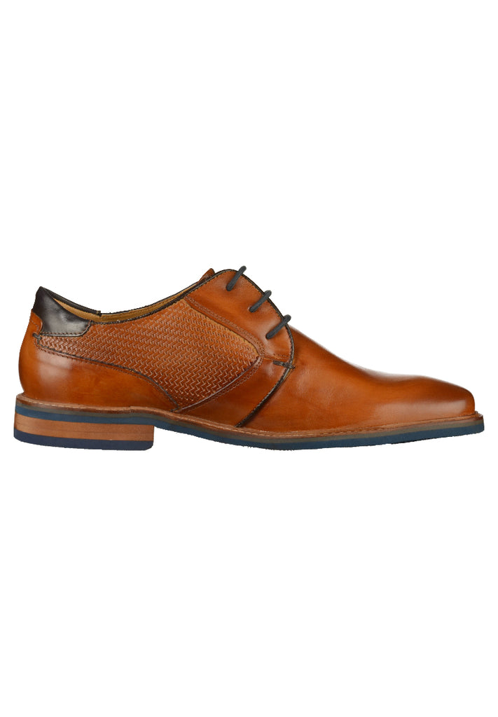 Bugatti Businessschuhe Leder Cognac - surf4shoes