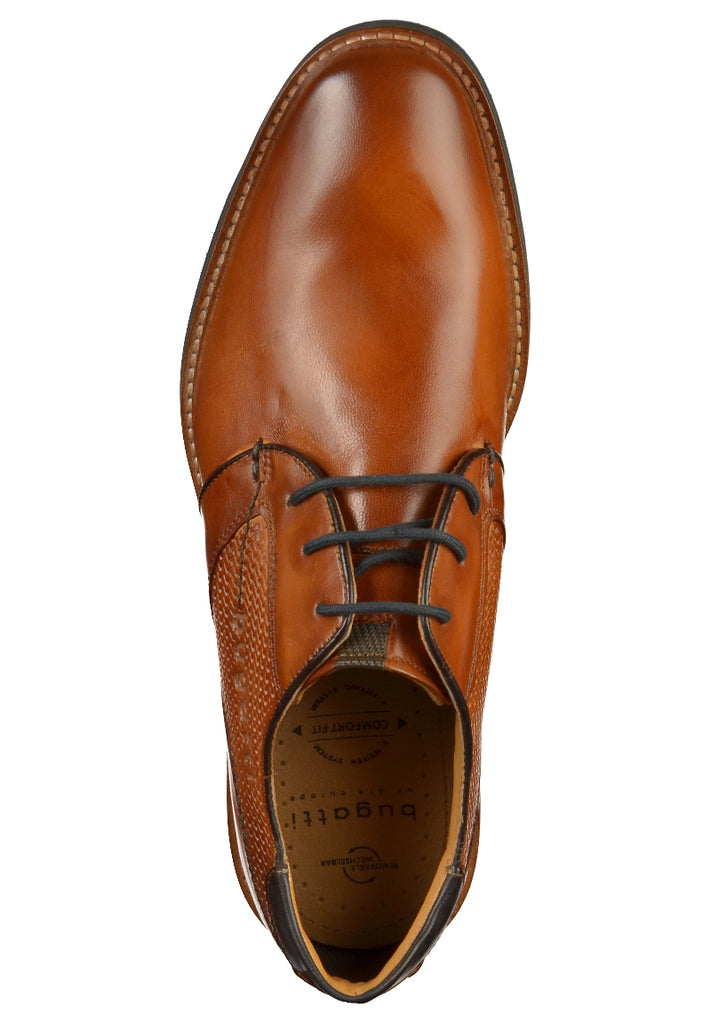 Bugatti Businessschuhe Leder Cognac - surf4shoes