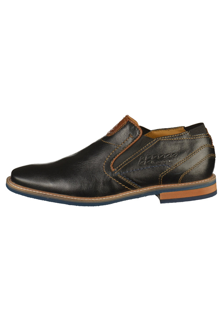 Bugatti Businessschuhe Glattleder Schwarz - surf4shoes
