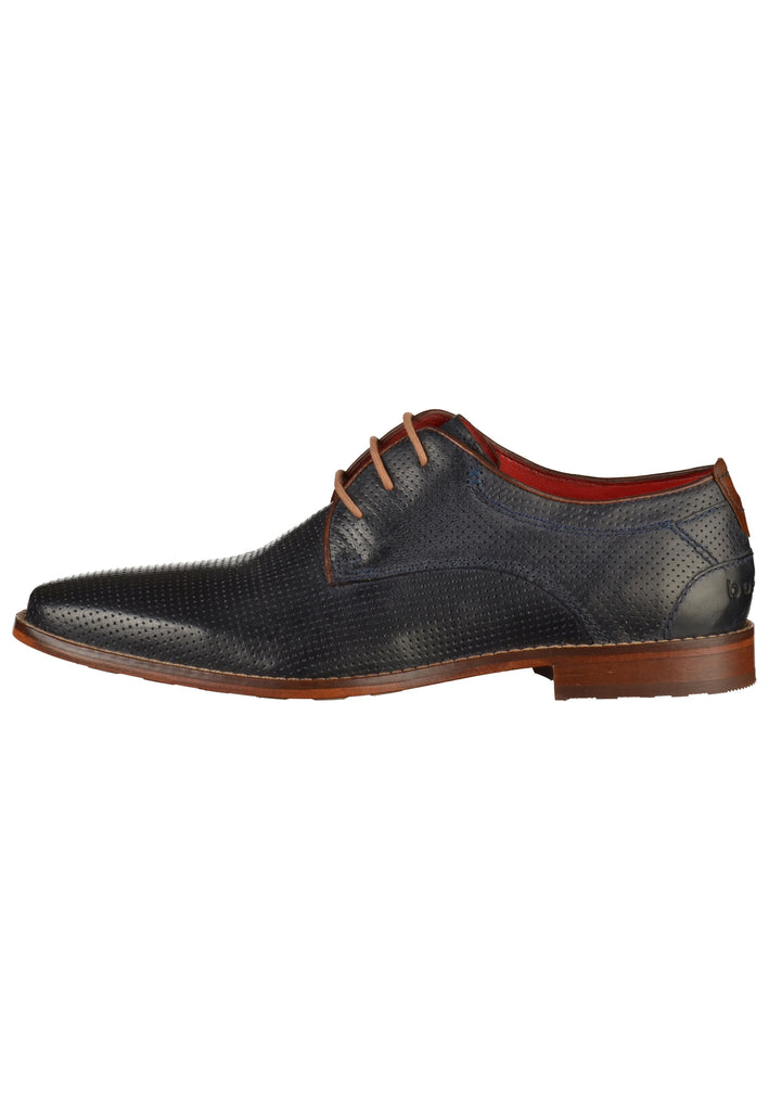 Bugatti Businessschuhe Glattleder Dunkelblau - surf4shoes