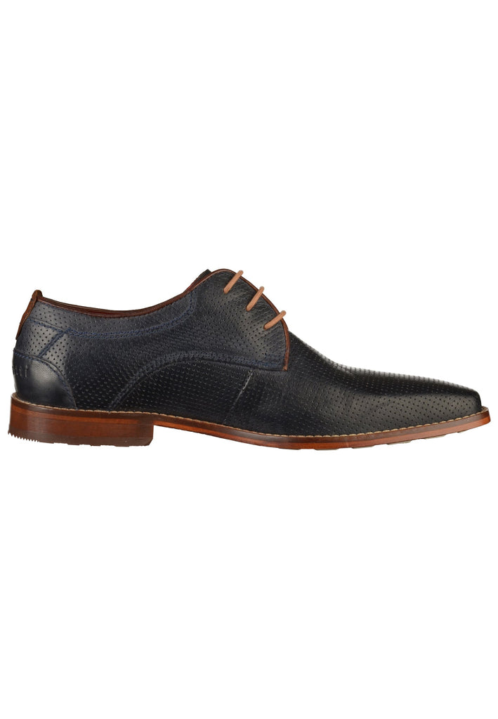 Bugatti Businessschuhe Glattleder Dunkelblau - surf4shoes