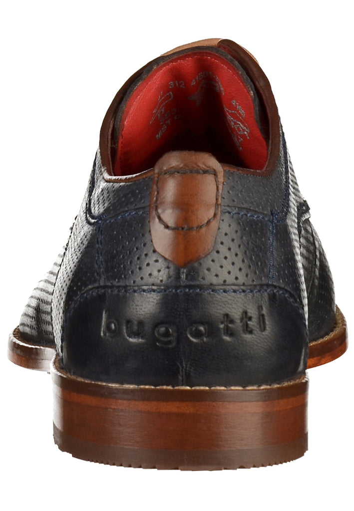Bugatti Businessschuhe Glattleder Dunkelblau - surf4shoes