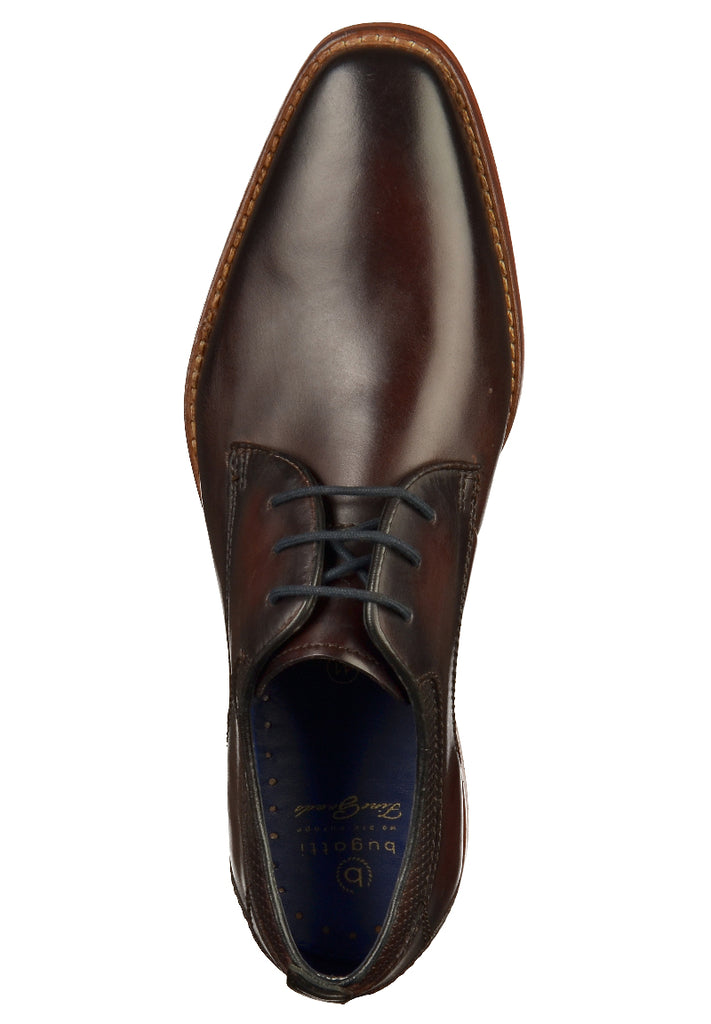 Bugatti Businessschuhe Glattleder Dunkelbraun - surf4shoes