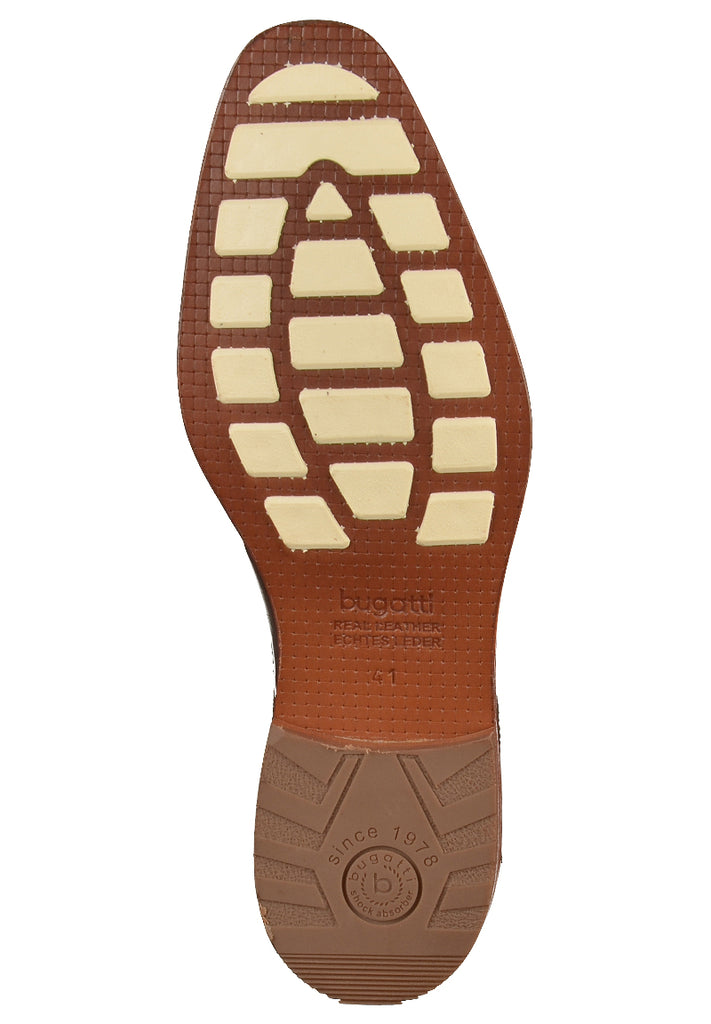 Bugatti Businessschuhe Glattleder Dunkelbraun - surf4shoes