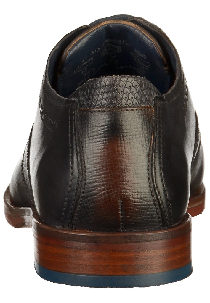 Bugatti Businessschuhe Glattleder Braun/Blau - surf4shoes